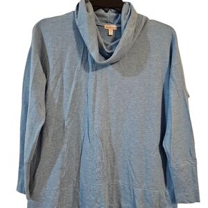 Garnet Hill Cowl-neck Knit Tunic Size Small